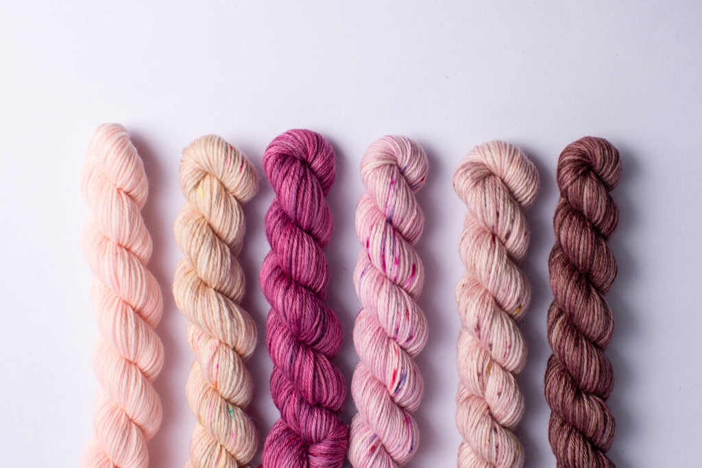 Mini Skein Mixed Set - Rose 3