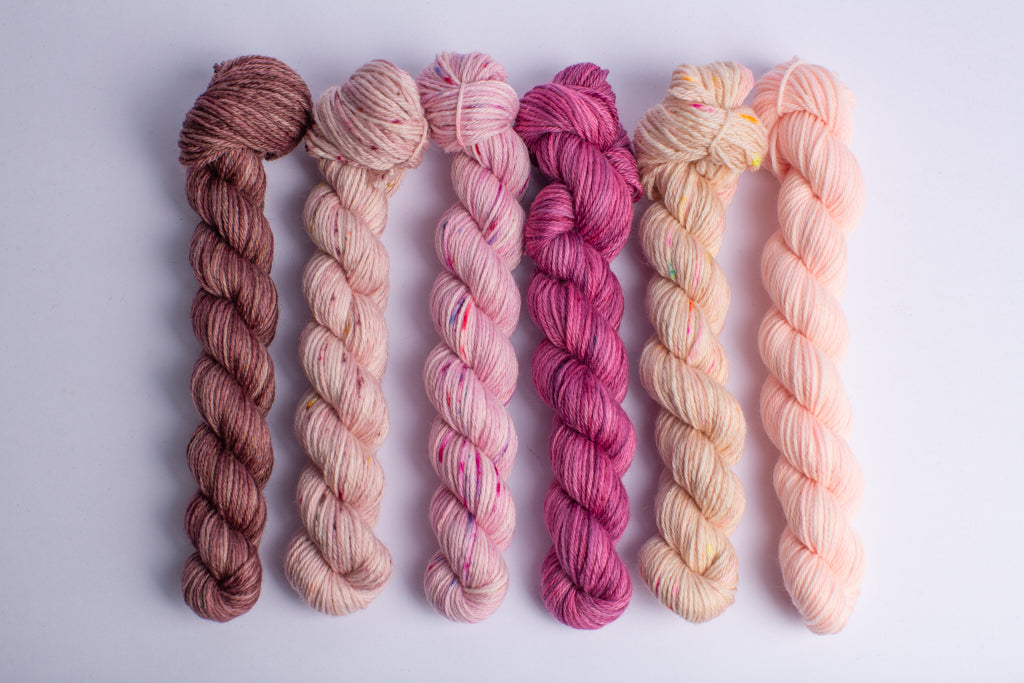 Mini Skein Mixed Set - Rose 3