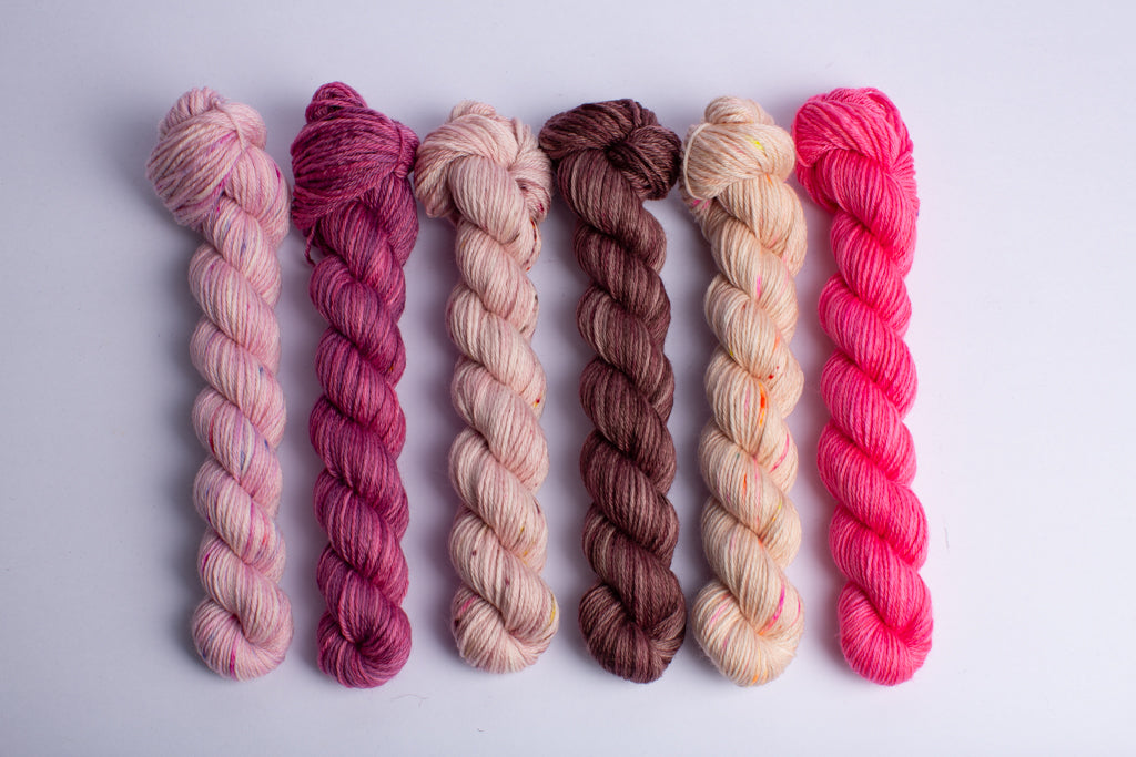 Mini Skein Mixed Set - Rose 1