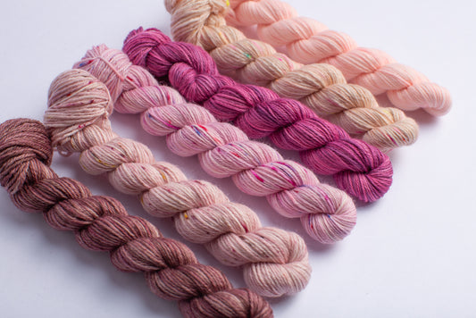 Mini Skein Mixed Set - Rose 3